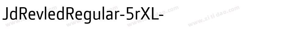 JdRevledRegular-5rXL字体转换