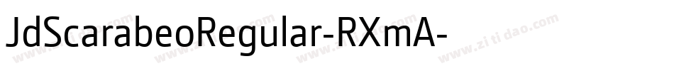 JdScarabeoRegular-RXmA字体转换
