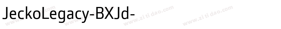 JeckoLegacy-BXJd字体转换