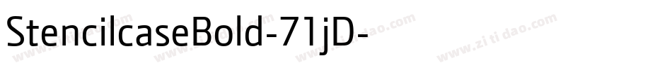 StencilcaseBold-71jD字体转换