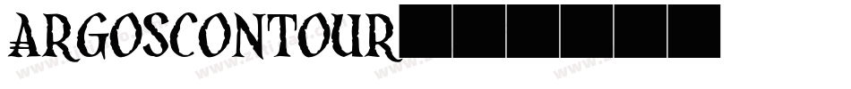 ArgosContour字体转换