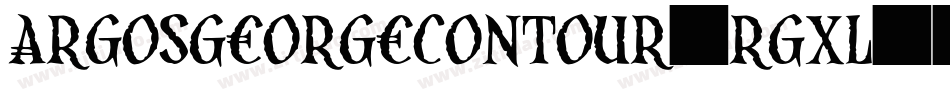 ArgosGeorgeContour-rgXL字体转换