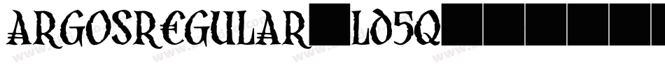 ArgosRegular-ld5q字体转换