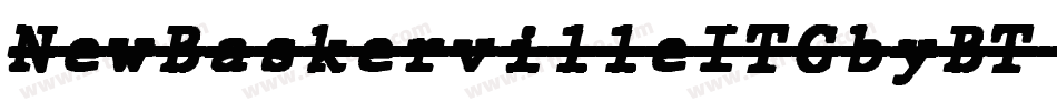 NewBaskervilleITCbyBT-BlackItal字体转换