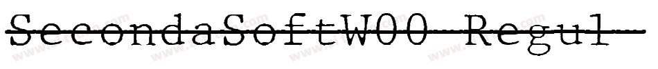SecondaSoftW00-Regul字体转换
