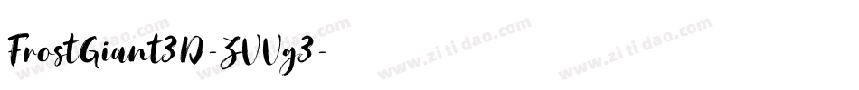 FrostGiant3D-ZVVg3字体转换