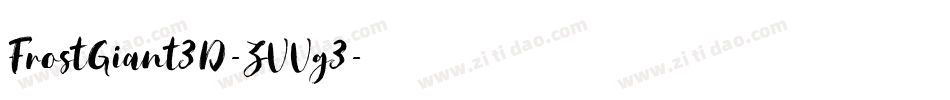 FrostGiant3D-ZVVg3字体转换