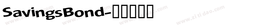 SavingsBond字体转换