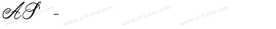 AS字库字体转换