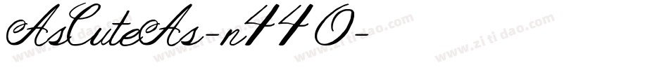 AsCuteAs-n44O字体转换