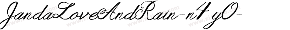 JandaLoveAndRain-n4y0字体转换