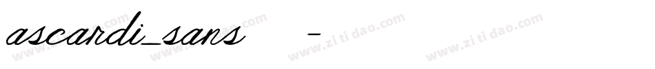 ascardi_sans转换器字体转换