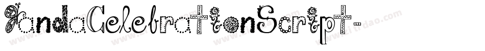 JandaCelebrationScript字体转换