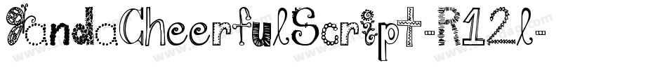 JandaCheerfulScript-R12l字体转换