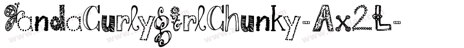 JandaCurlygirlChunky-Ax2L字体转换