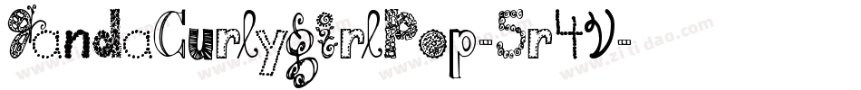 JandaCurlygirlPop-5r4V字体转换