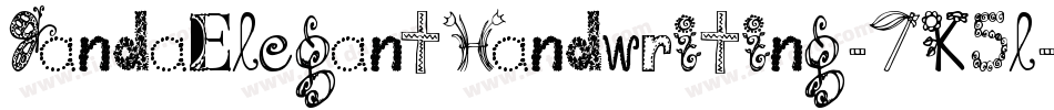 JandaElegantHandwriting-7K5l字体转换