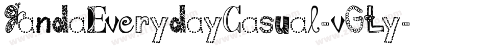 JandaEverydayCasual-vGLy字体转换