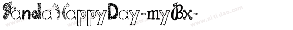 JandaHappyDay-myBx字体转换
