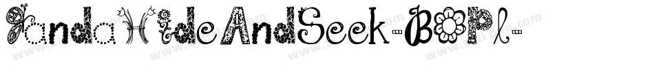 JandaHideAndSeek-BOPl字体转换