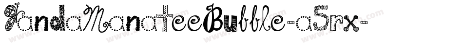JandaManateeBubble-a5rx字体转换