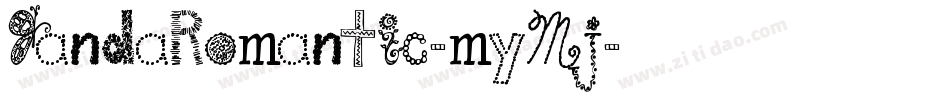 JandaRomantic-myMj字体转换