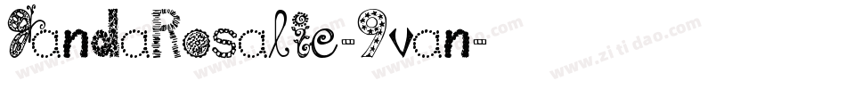 JandaRosalie-9van字体转换 JandaRosalie-9van字体转换