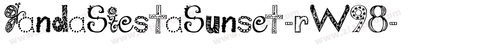 JandaSiestaSunset-rW98字体转换