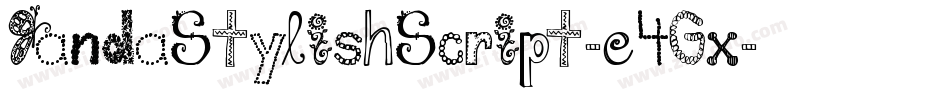 JandaStylishScript-e4Gx字体转换