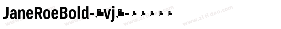 JaneRoeBold-8vj0字体转换