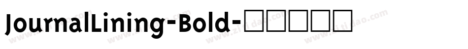 JournalLining-Bold字体转换