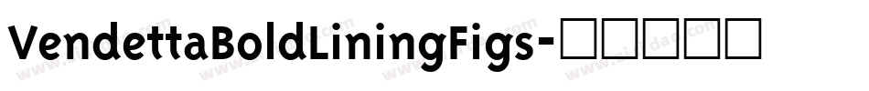 VendettaBoldLiningFigs字体转换