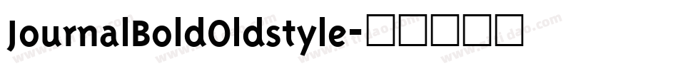 JournalBoldOldstyle字体转换