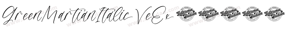 GreenMartianItalic-VeEx字体转换