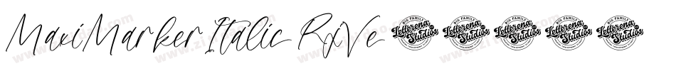 MaxiMarkerItalic-RjVe字体转换