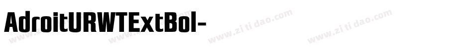AdroitURWTExtBol字体转换