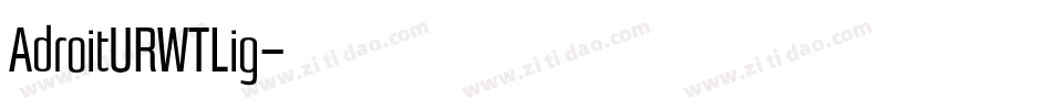 AdroitURWTLig字体转换