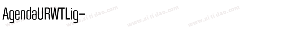 AgendaURWTLig字体转换