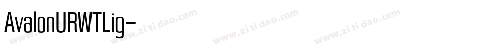 AvalonURWTLig字体转换