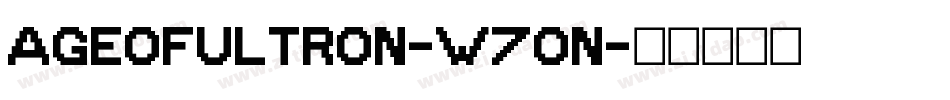 AgeOfUltron-W7on字体转换