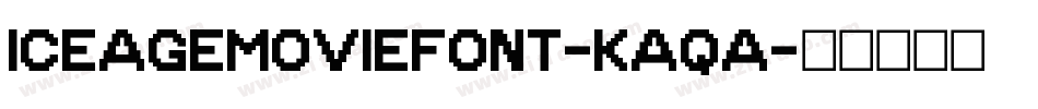 IceAgeMovieFont-KAqA字体转换