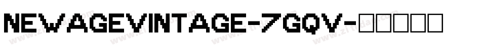 NewAgeVintage-7gqV字体转换