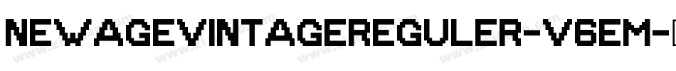 NewAgeVintageReguler-v6eM字体转换