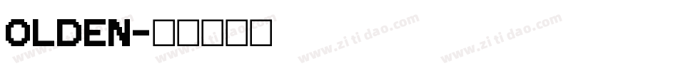Olden字体转换