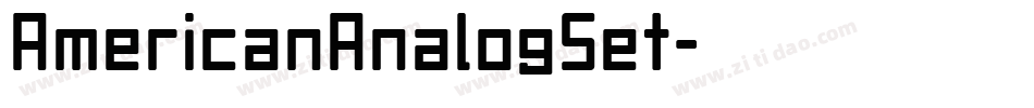 AmericanAnalogSet字体转换