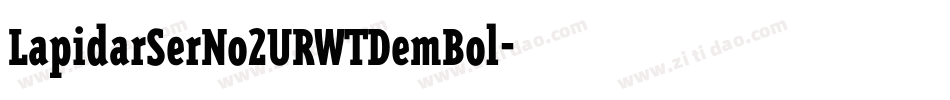 LapidarSerNo2URWTDemBol字体转换