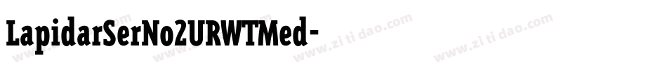 LapidarSerNo2URWTMed字体转换