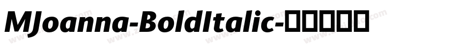 MJoanna-BoldItalic字体转换