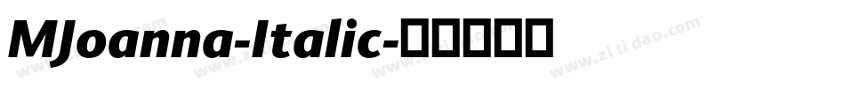 MJoanna-Italic字体转换