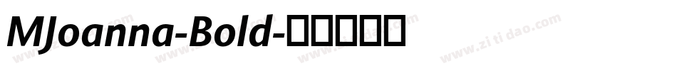 MJoanna-Bold字体转换